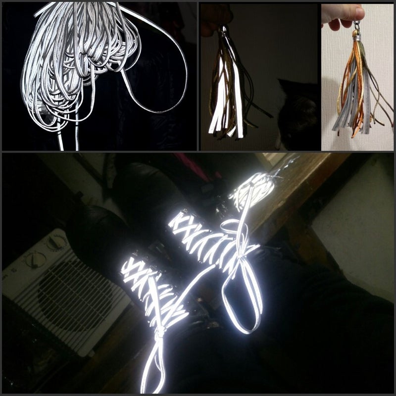 JINBING Silver Reflective Piping Fabric Strip Edging Braid Trim Sew On 21 yds (20meters) - Image 4